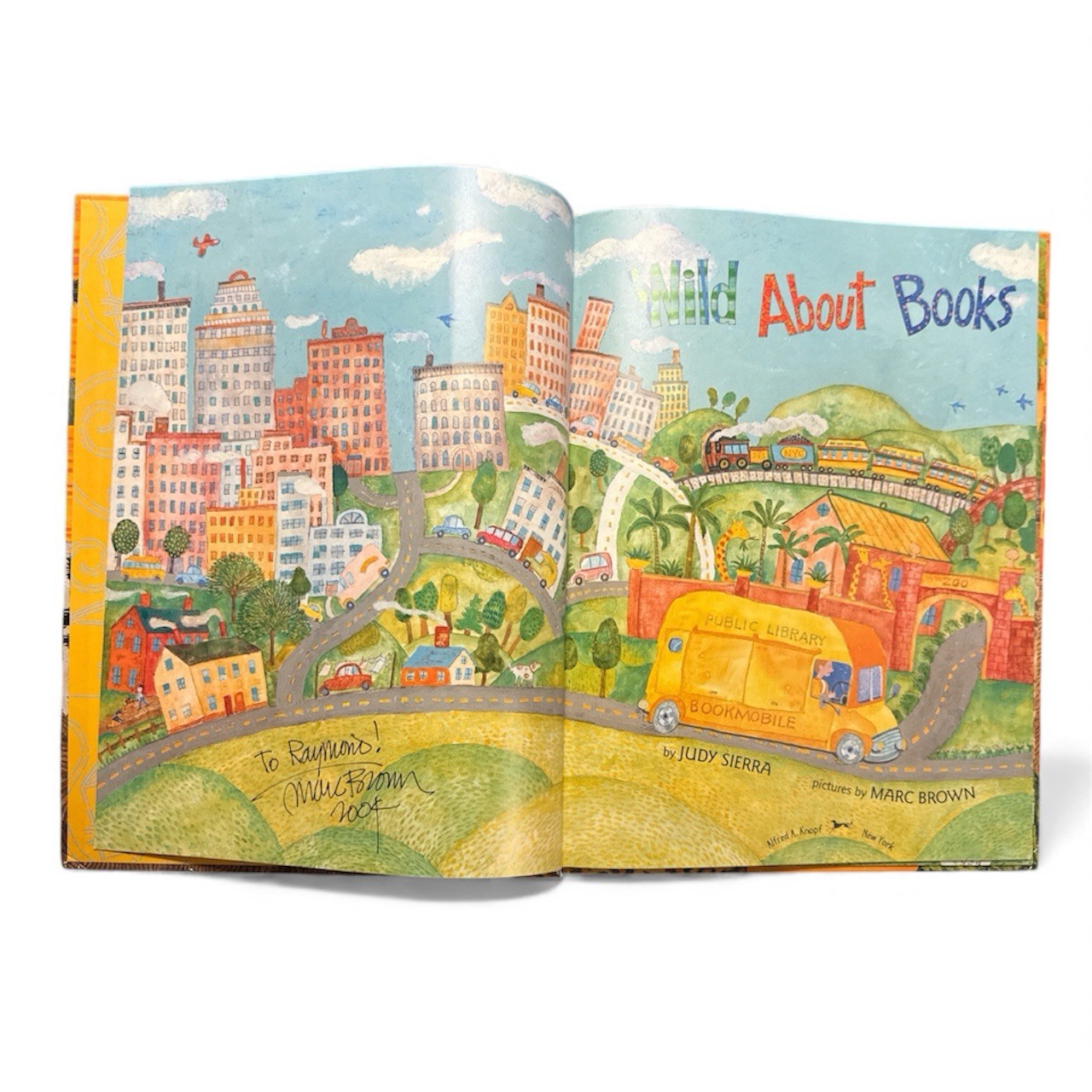 SIGNED Marc Brown • Wild About Books • 1st Edition 2004 • HC Children’s Book