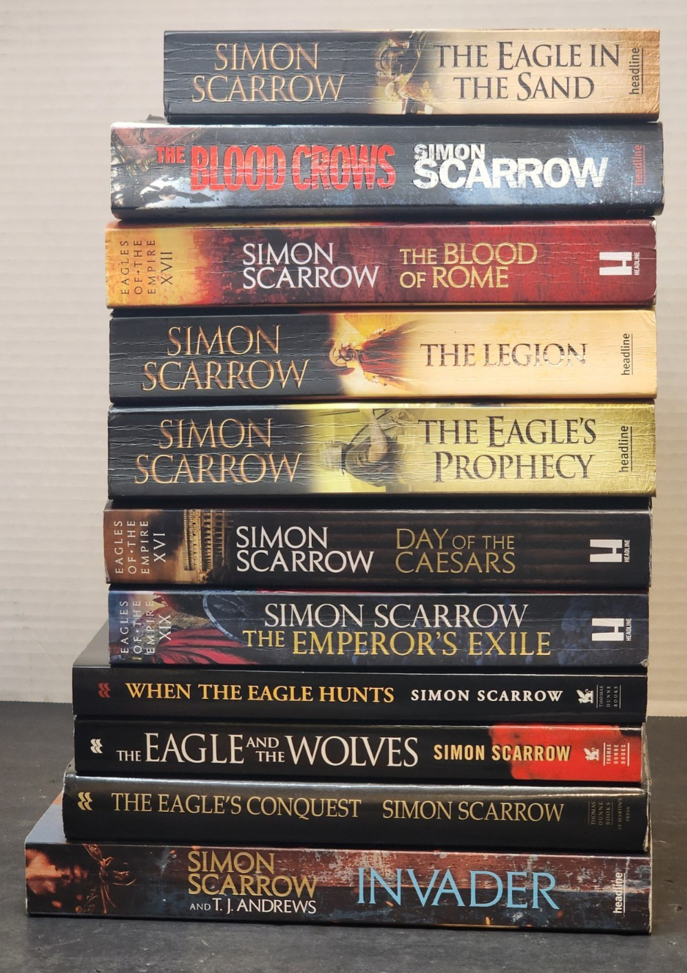 SIMON SCARROW 11 BOOK MIXED LOT ORDER OF EAGLES PLUS MORE 1 HC 10 TPB HEADLINE