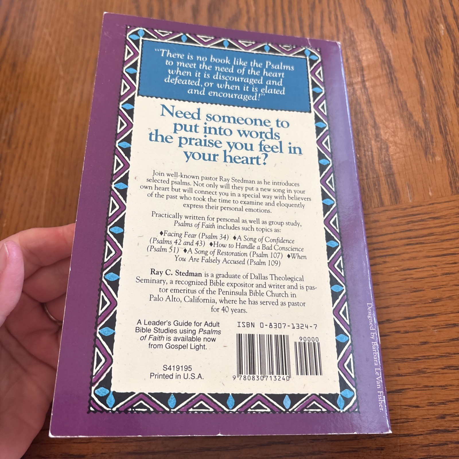Psalms Of Faith By Ray C. Stedman PB