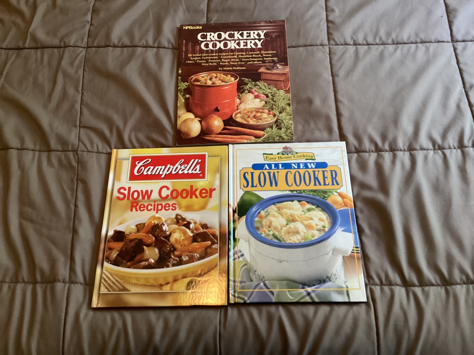 Lot of 3 Easy Home Cooking, Campbell, HPBooks Slow Cooker Books