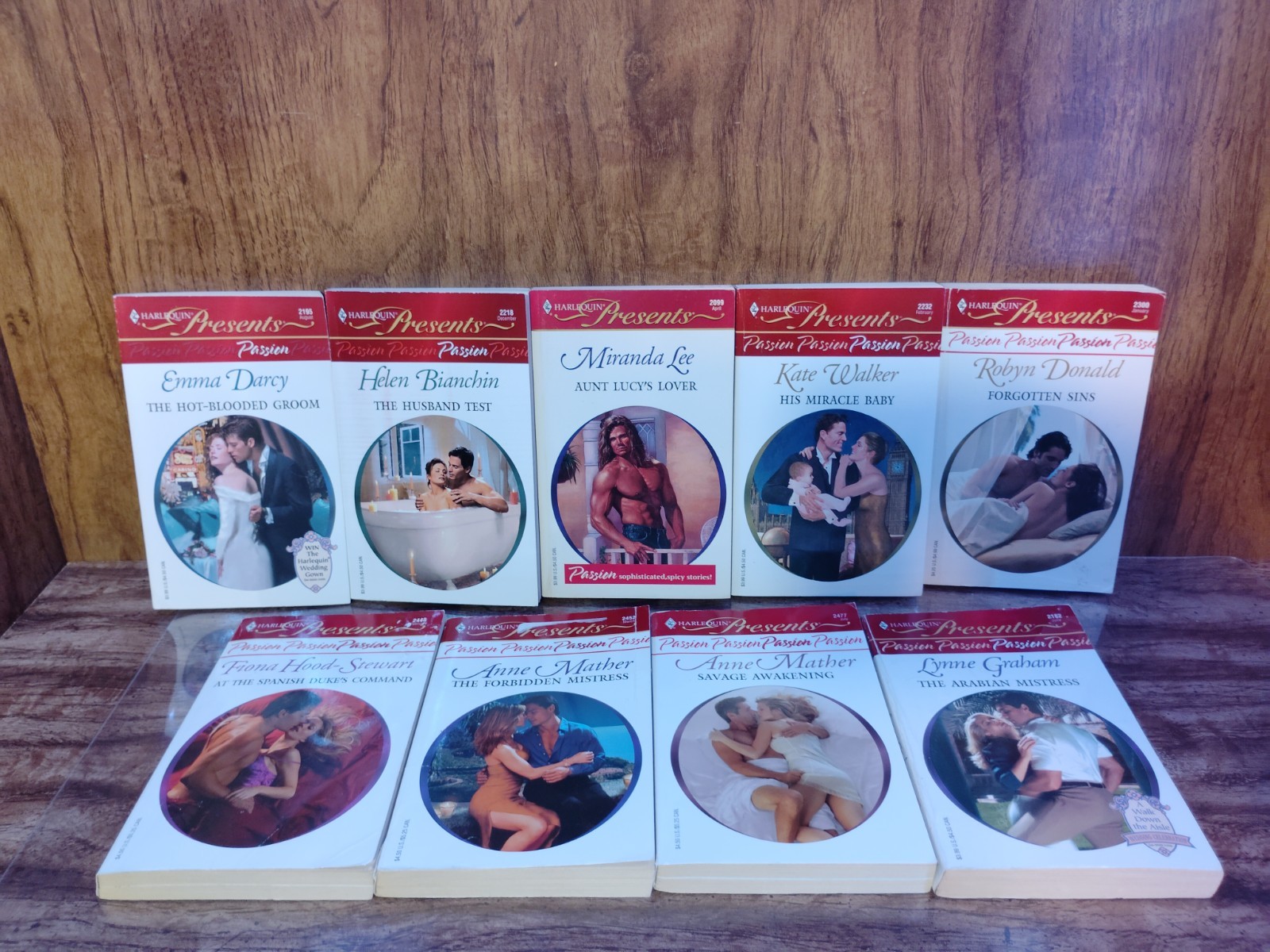 Harlequin Presents Passion Lot 9 Books Graham Darcy Mather Lee Early 2000s