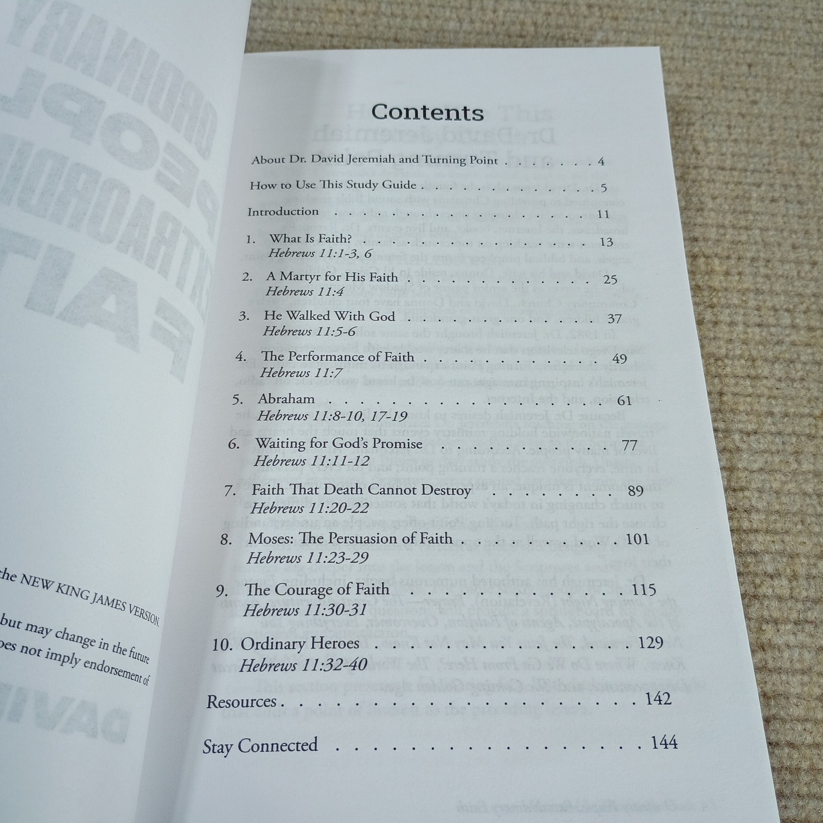 David Jeremiah Ordinary People Extraordinary Faith Study Guide Paperback 2025