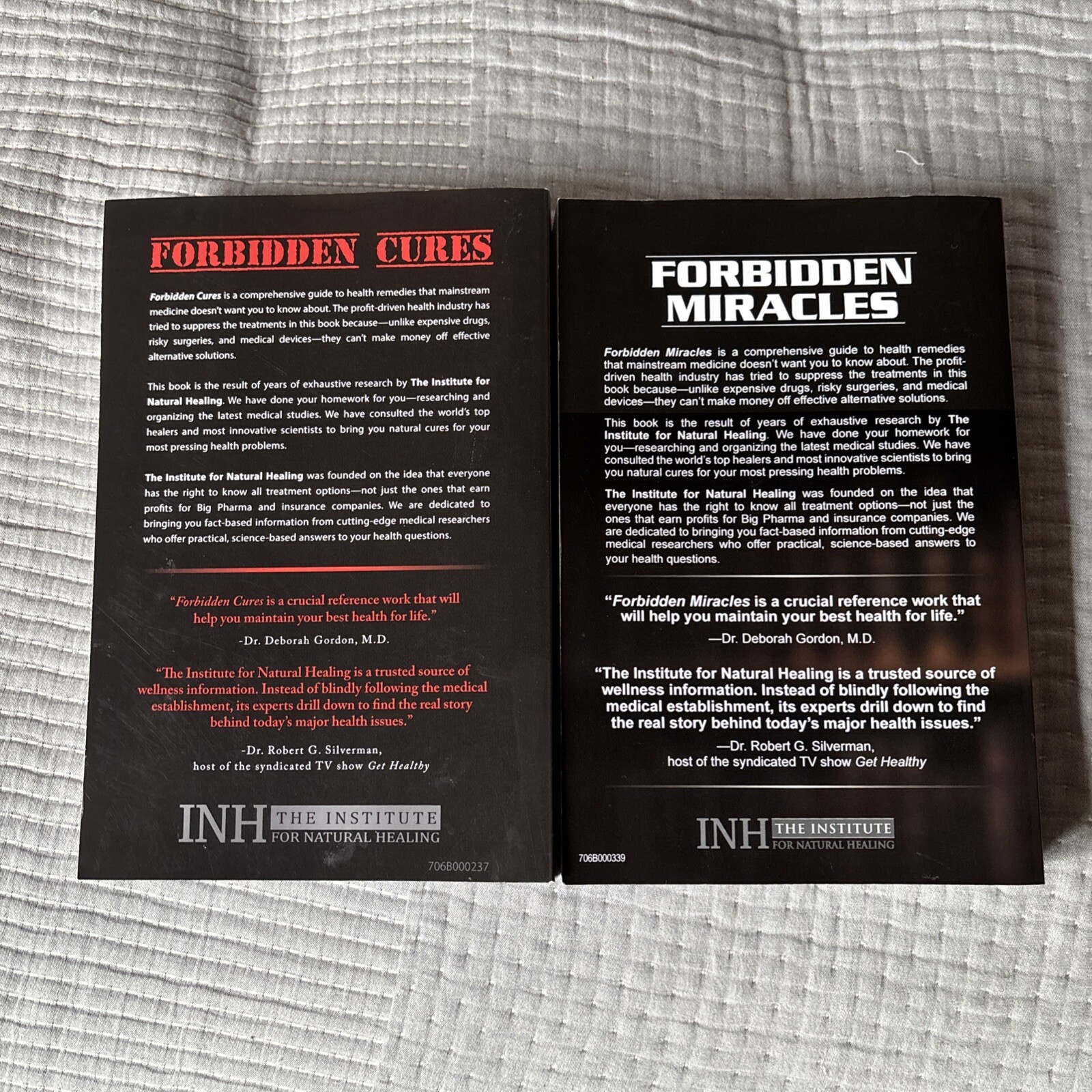 Forbidden Miracles Cures Natural Healing Secrets INH Medicine Health Nutrition