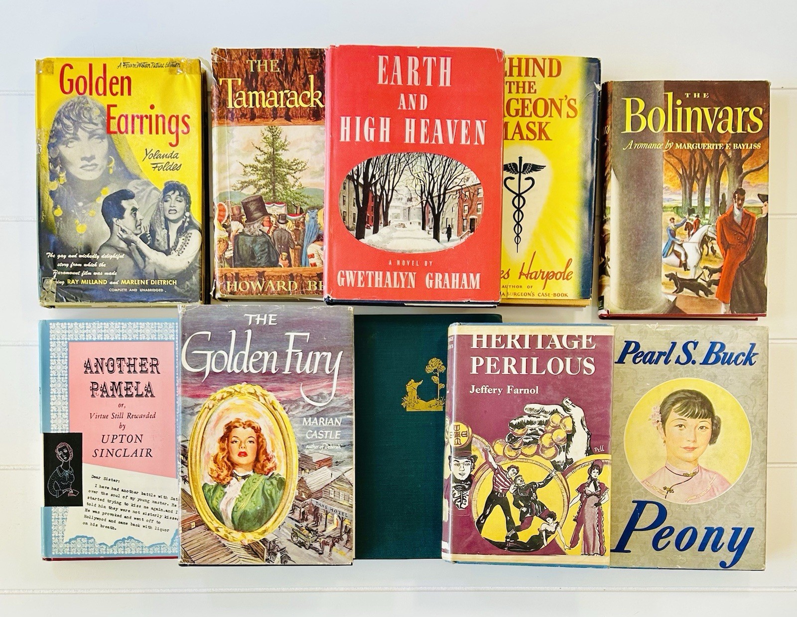 VTG Novels Book Lot of 10 1940s-50s Hardcovers Granny’s House Smell Estate Sale