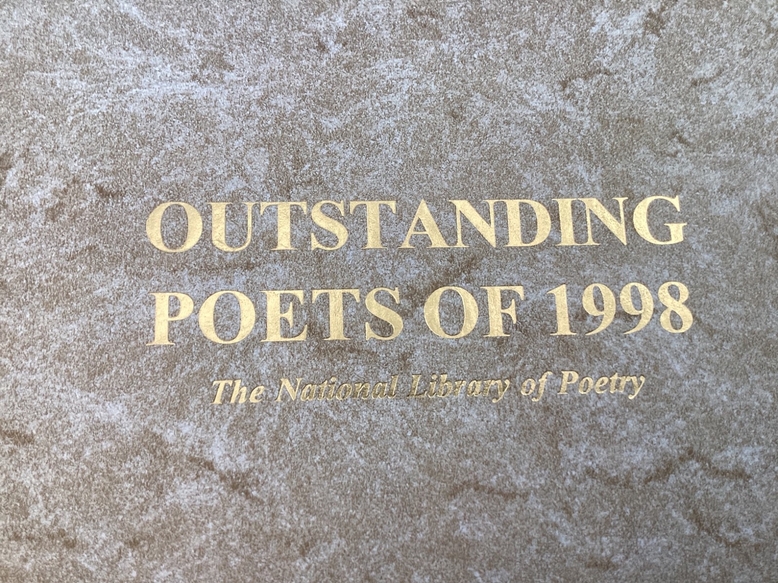 Outstanding Poets Of 1998 The National Library Of Poetry Ships Global Rare Book