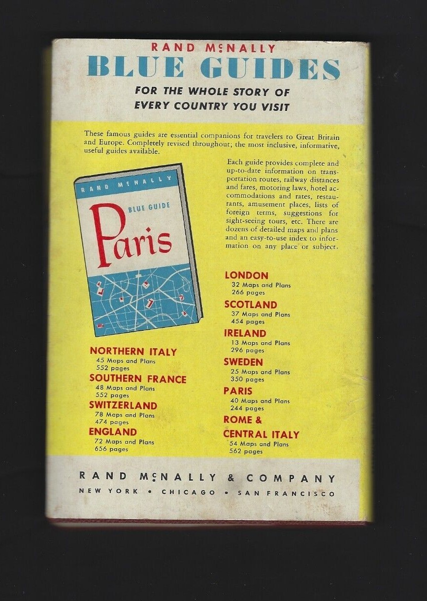 1959 Pocket Guide To Europe Book by Captain Michael Fielding Softcover 280 Pages