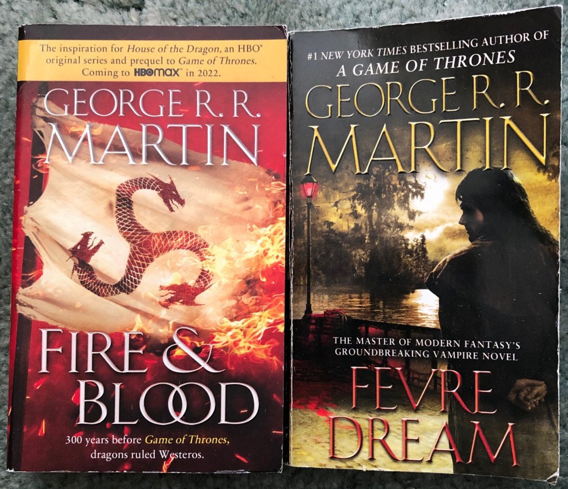 George RR Martin books, Fever Dream & Fire and Blood, paperbacks