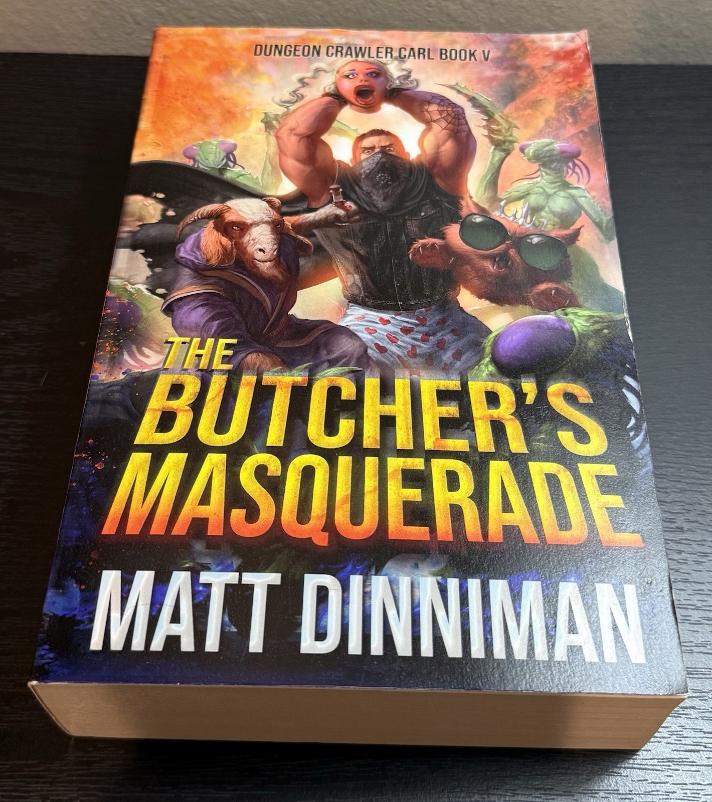 SIGNED Dungeon Crawler Carl Paperback Set 1-7 OOP Matt Dinniman