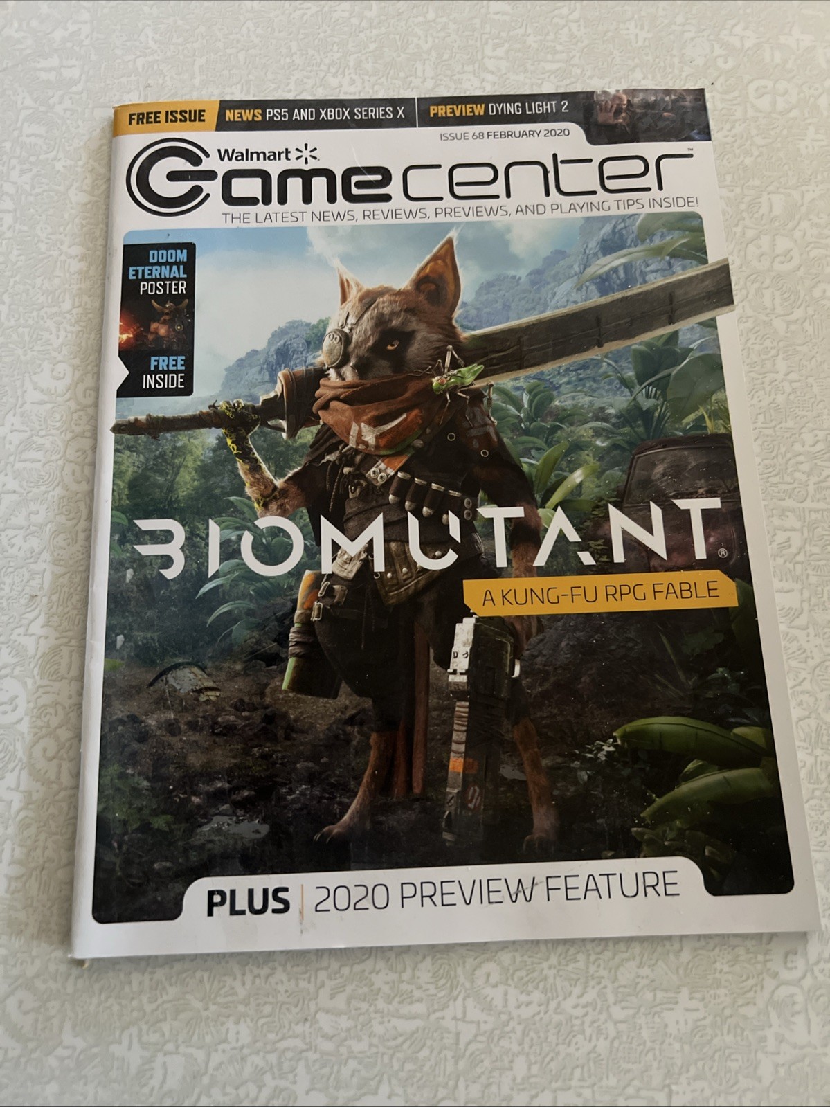 Walmart Gamecenter Magazine Issue 68 Feb 2020 – Biomutant Doom Eternal Poster