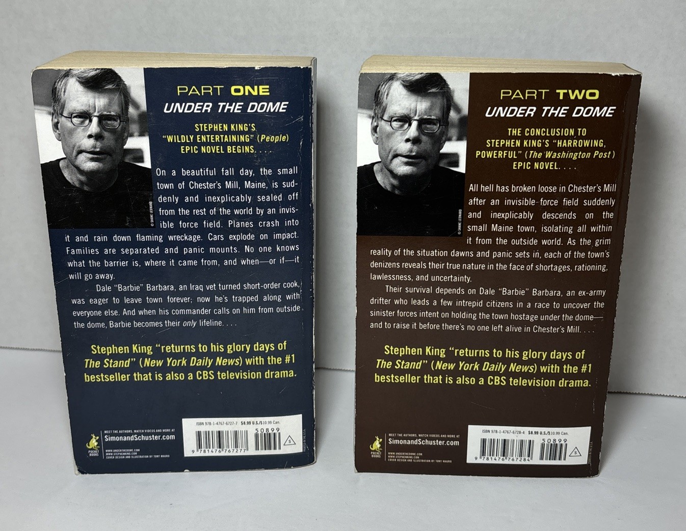 Under the Dome by Stephen King – Part One & Two – Sci-Fi, Horror Paperback Lot