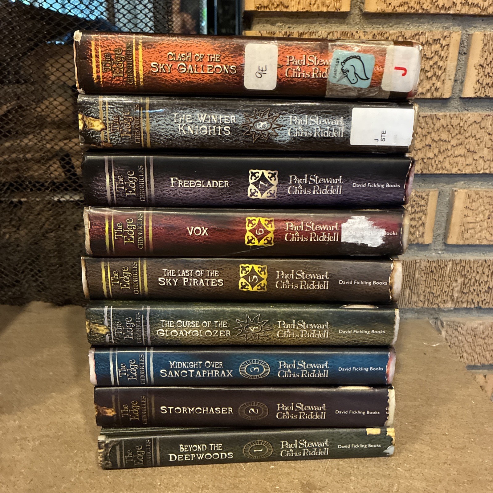Hardcover Set of The Edge Chronicles 1-9 Paul Stewart Chris Riddell Lot