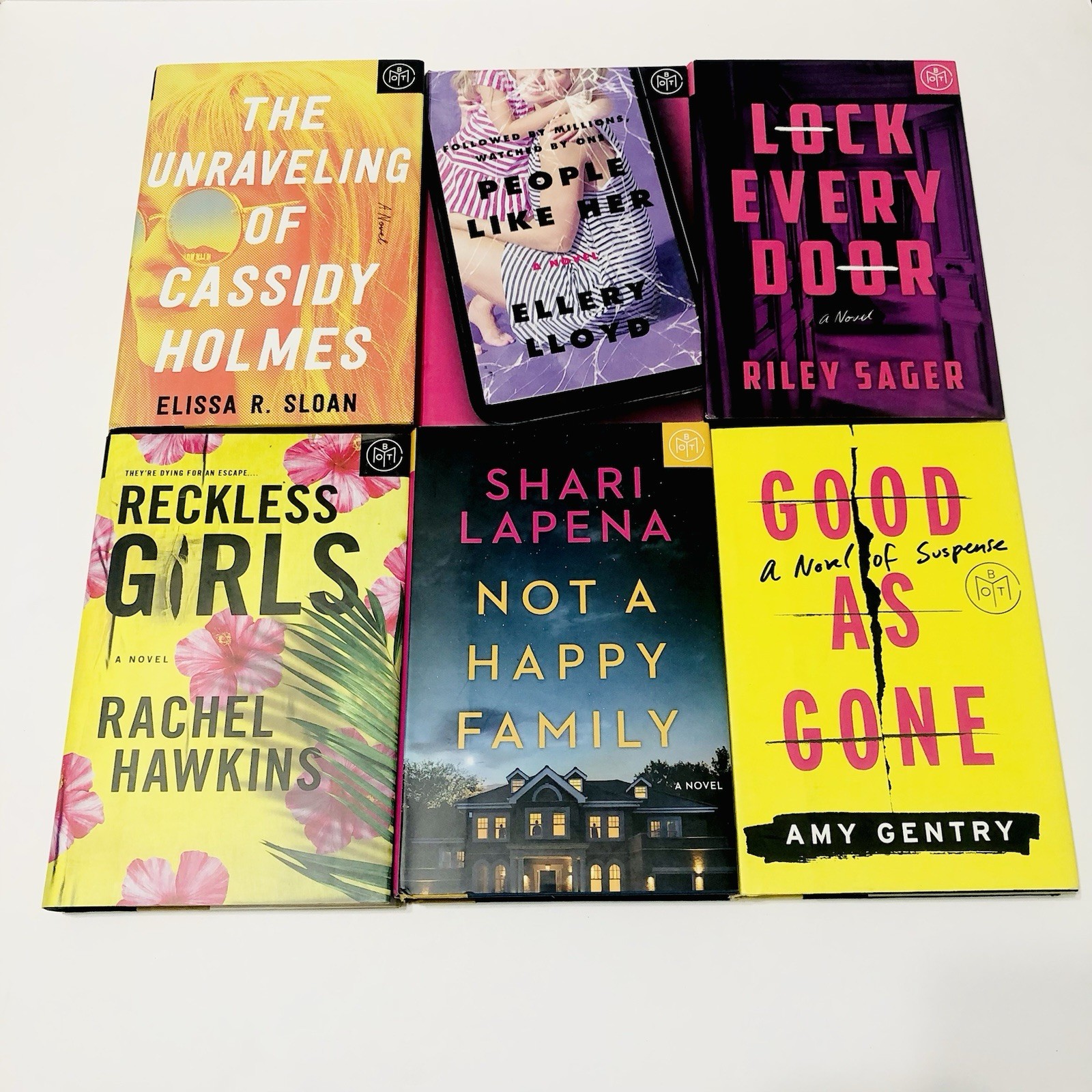 Book of the Month BOTM Hardcover Choose Your Title Fiction Thriller Bundle Lot