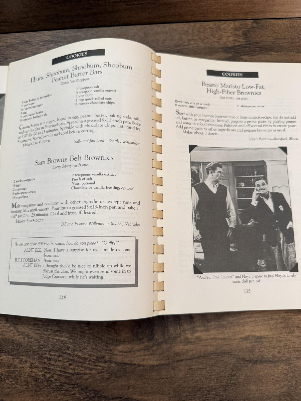 Vintage Aunt Bee’s Delightful Desserts Ken Beck Jim Clark Andy Griffith Cookbook