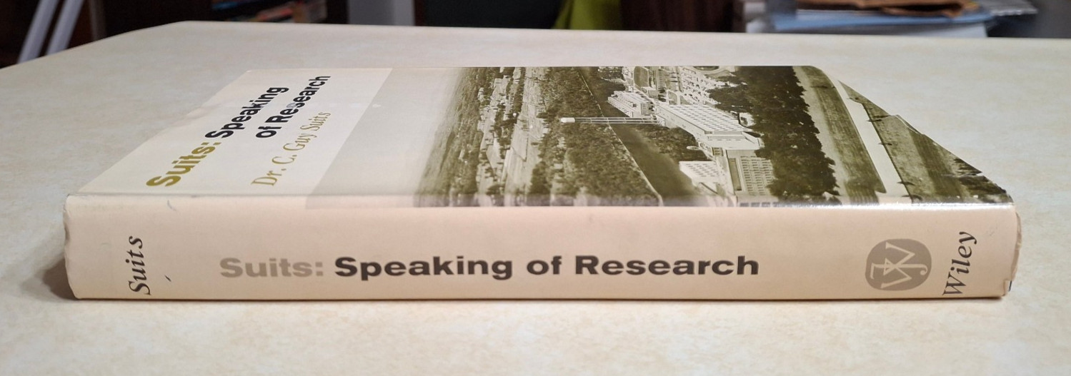 Suits Speaking of Research Vintage General Electric GE Schenectady NY History HC