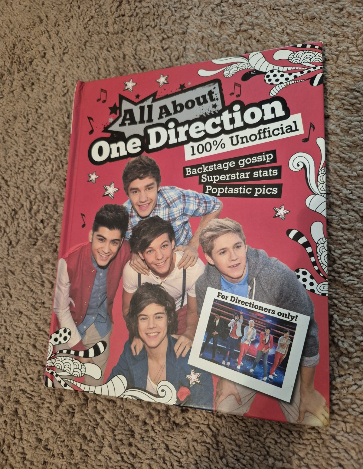 All About One Direction 100% Unofficial Hardcover 2012 Illustrated 1st Ed