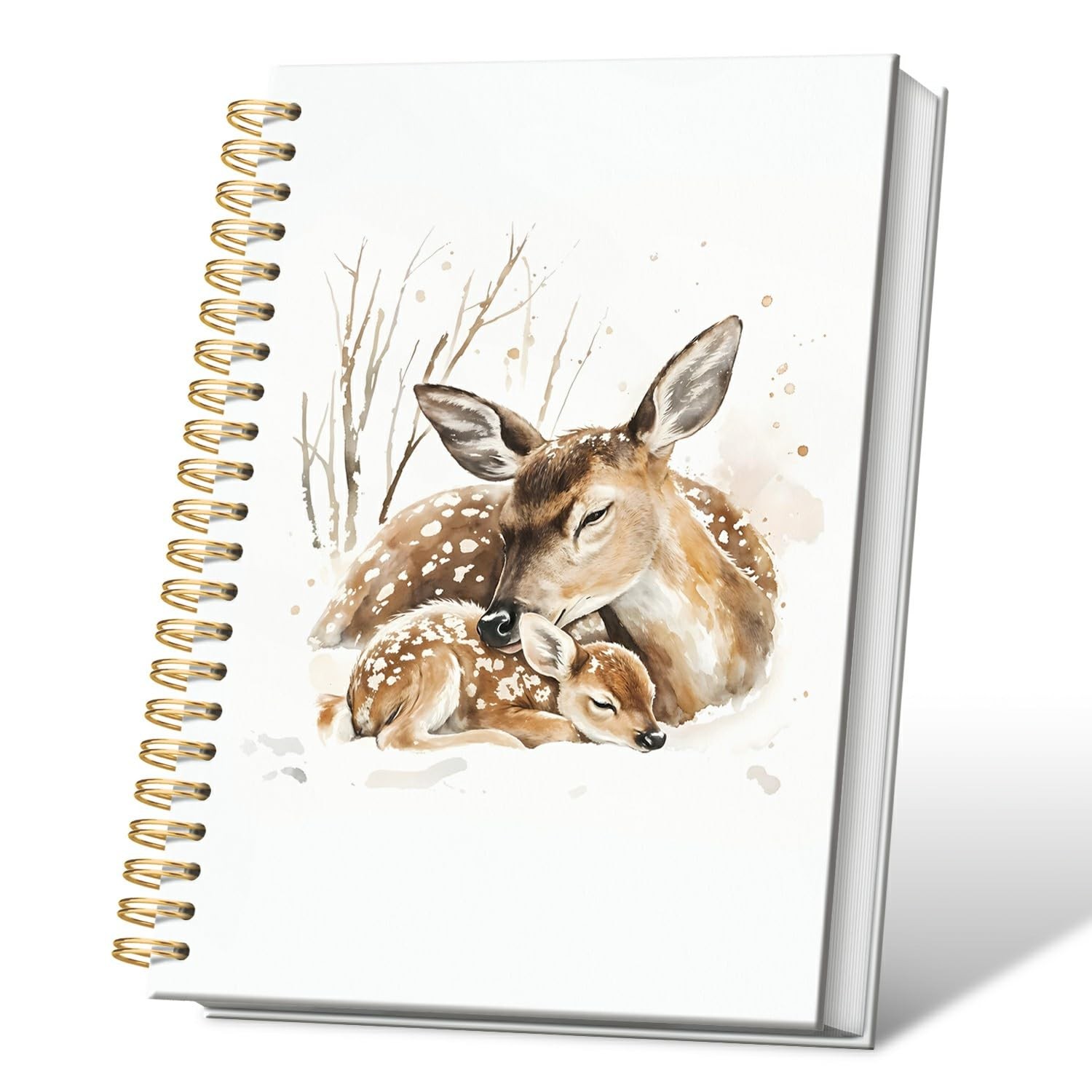 Animal Spiral Notebook, Deer Gifts for Men Journal 5.5×8.3 in