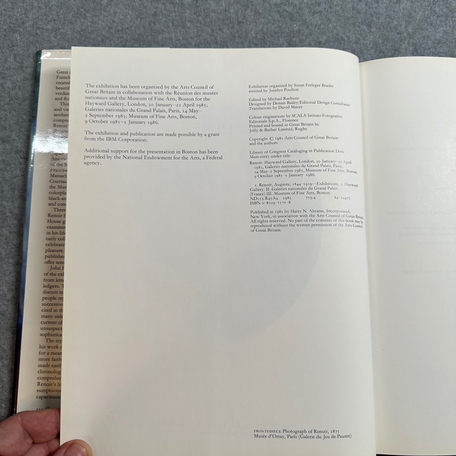Renoir 1981 Harry N. Abrams Art Book Exhibition Catalog Illustrated