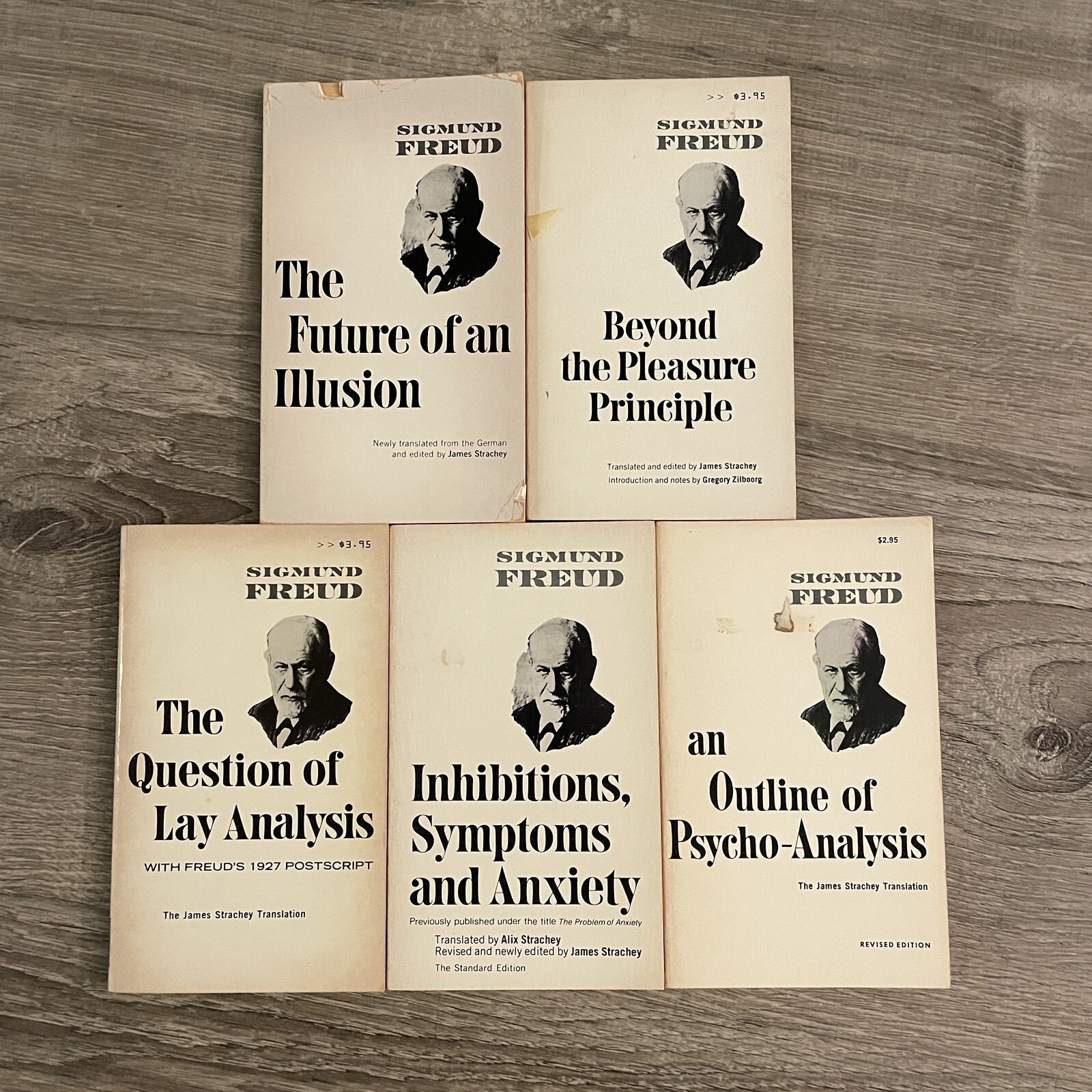 5 Book Sigmund Freud Vintage Paperback Lot