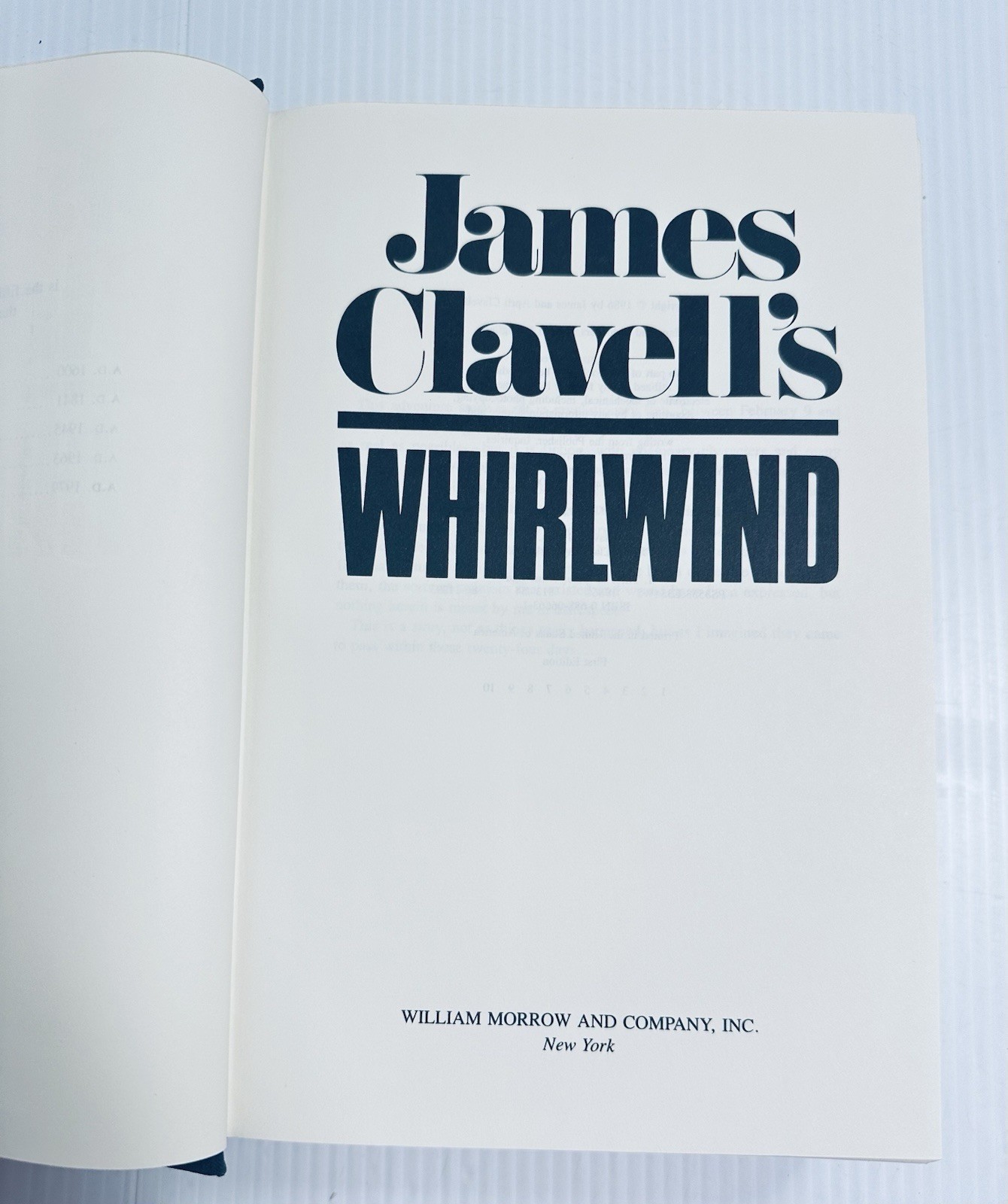 James Clavell Whirlwind 1986 First Edition First Printing Epic Saga Hardcover