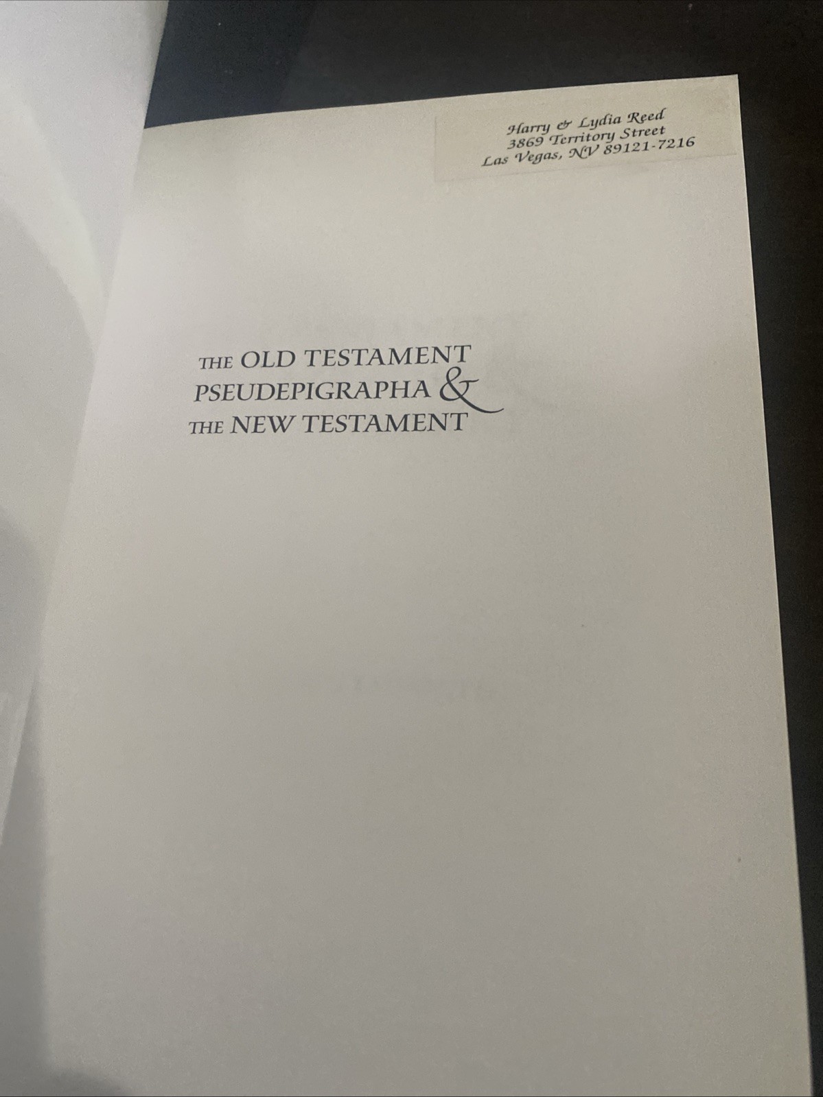 Old Testament Pseudepigrapha and the NT: Prolegomena Of Christian Origins