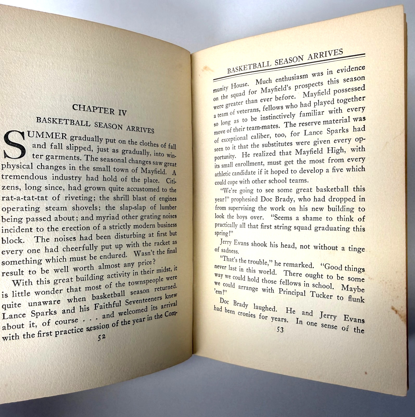 Get ‘Em, Mayfield, Harold M Sherman 1927 D. Appleton 1st edition – Basketball