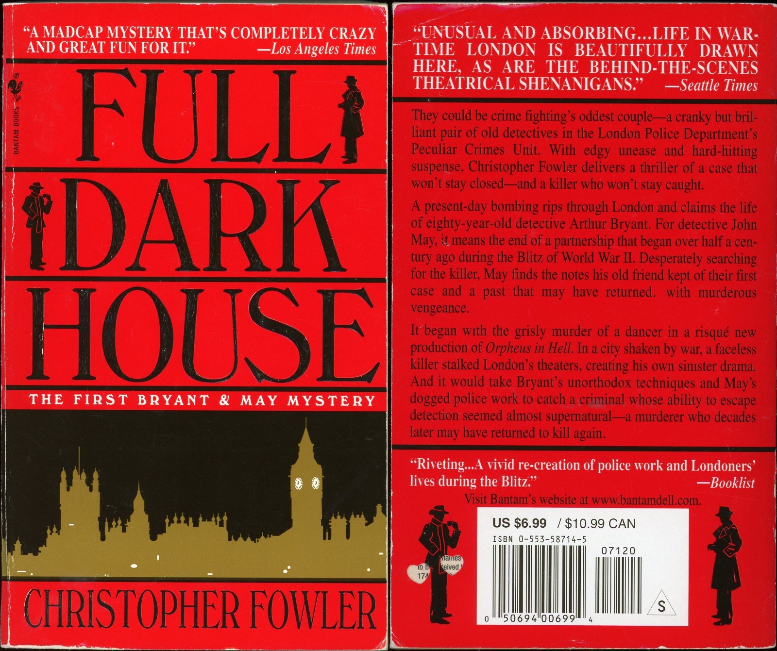 Bryant and May London Crime Thriller Lot of 2 Paperback by Christopher Fowler