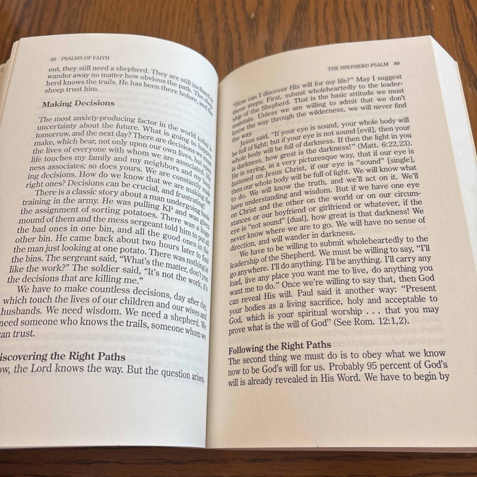 Psalms Of Faith By Ray C. Stedman PB