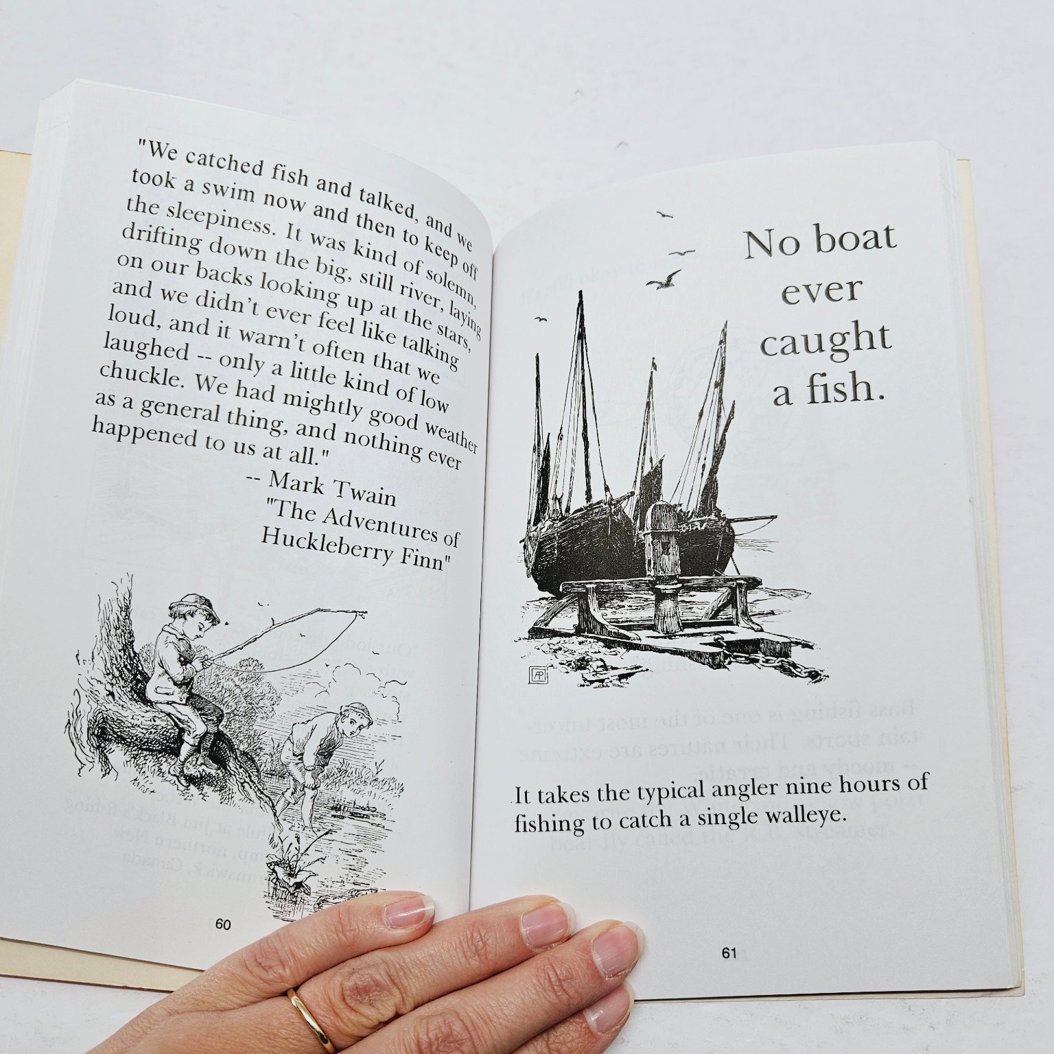 Fishing Humor Book – Li’l Red Book of Fishin’ Tips – Tom Hollatz 1997 Pbk