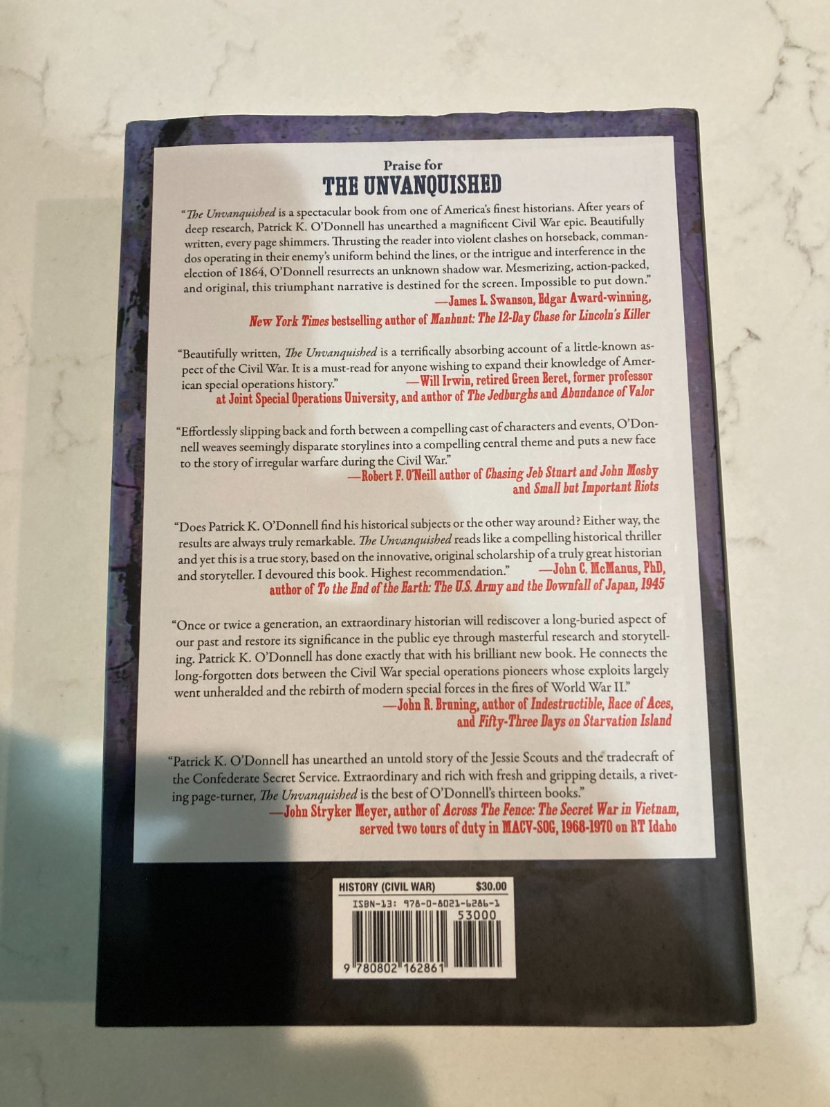 The Unvanquished: The Untold Story of Lincolns Special Forces
