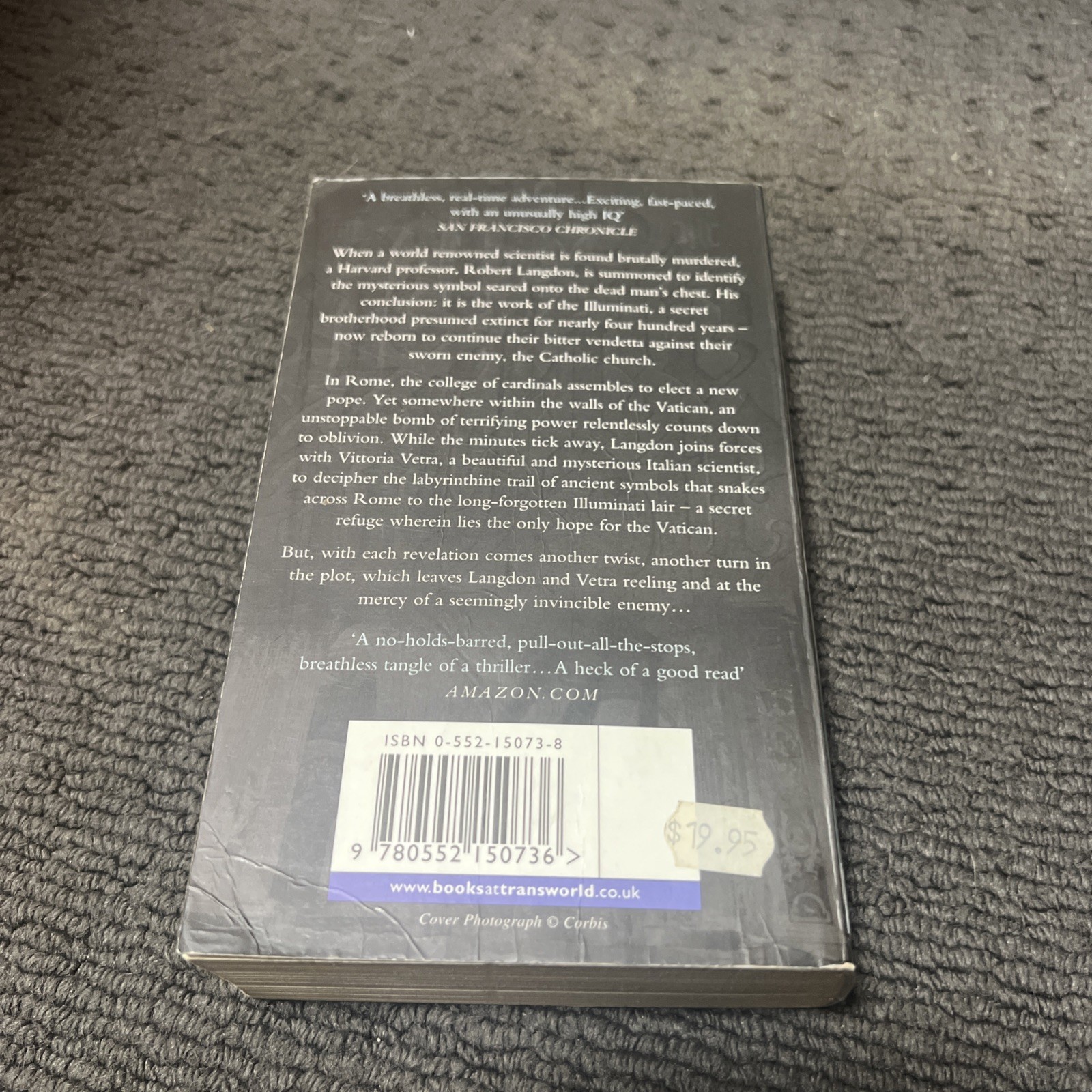 Dan brown , angels and demons paperback bookg20