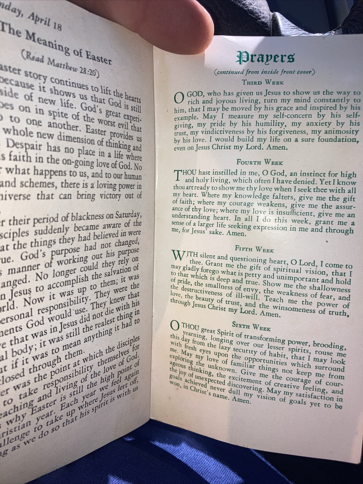 Lenten Devotional Readings For Young People 3/3-4/18 (24 Pages)