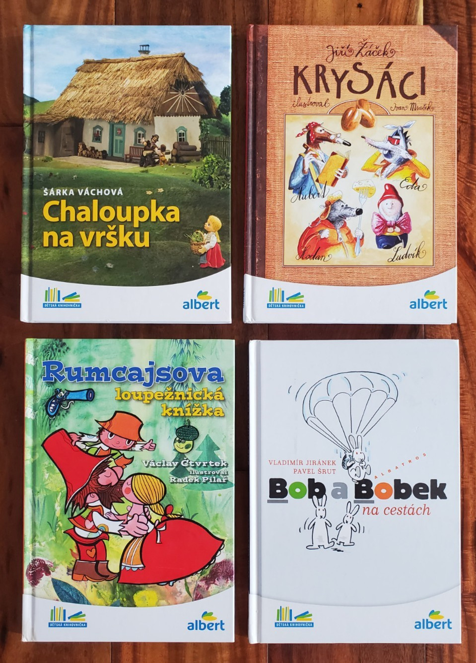 Lot 4 Kids Children’s CZECH Language BOOKS ALBERT Fiction Hardcovers Detska