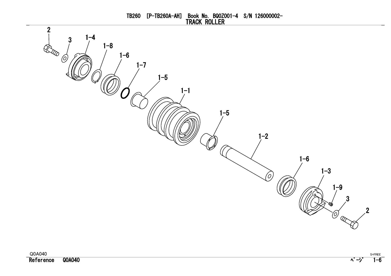 TAKEUCHI TB260 Hydraulic Excavator Parts Manual SN 126000002 Up – COIL SECURED