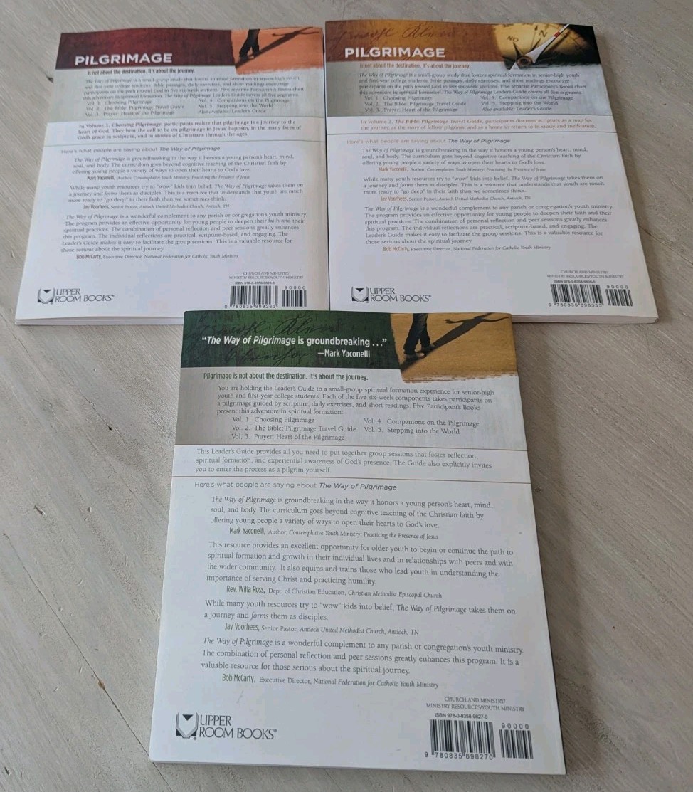 Way of Pilgrimage Curriculum Lot 3 Books Choosing Pilgrimage Bible Travel