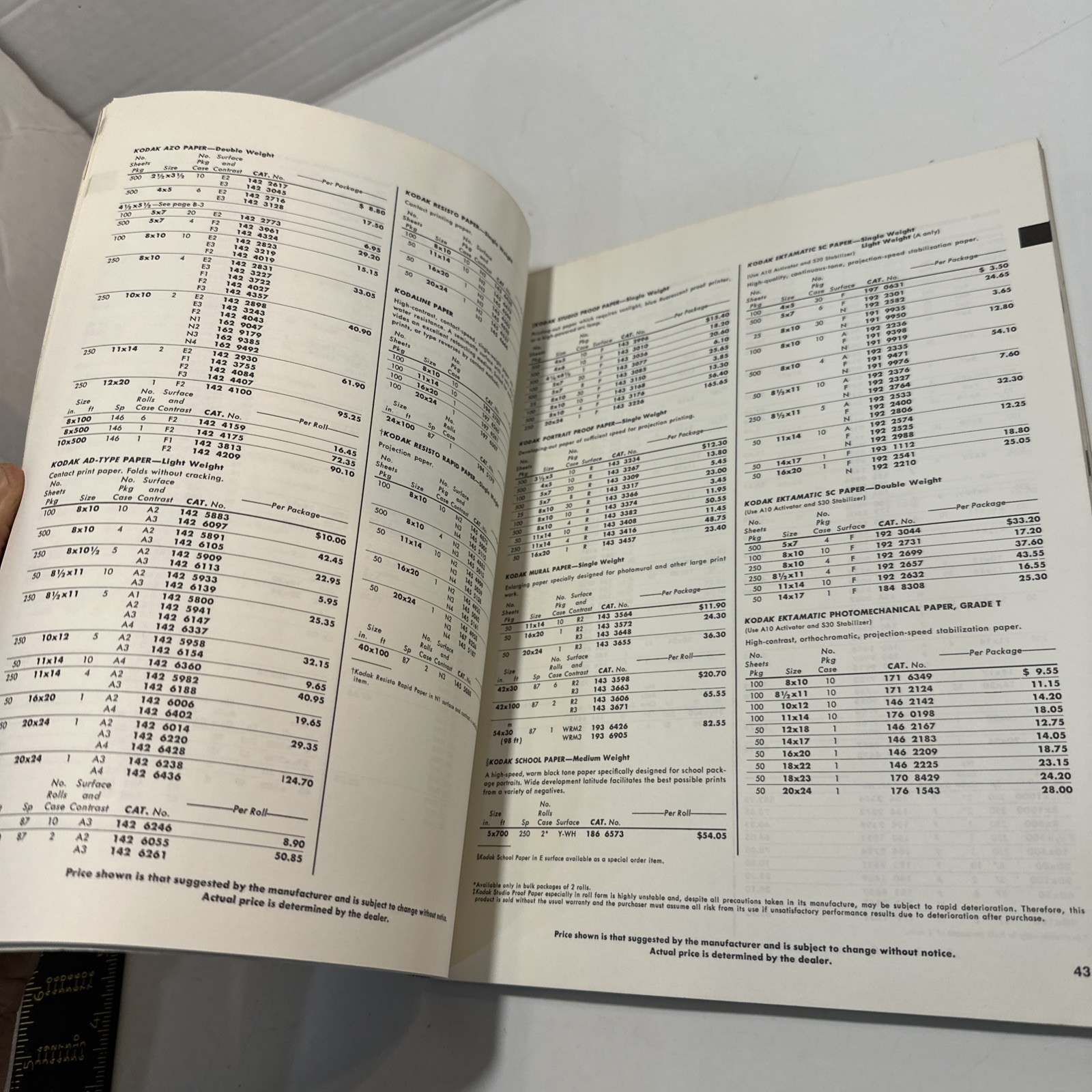 Kodak Productions Catalog 1972-73 Vintage