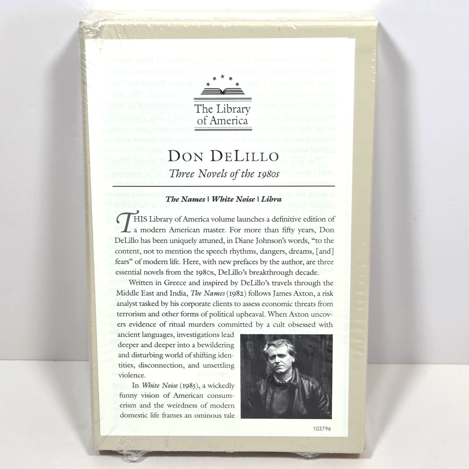 SEALED Don DeLillo Three Novels of the 1980s Library of America HC Slipcase 363