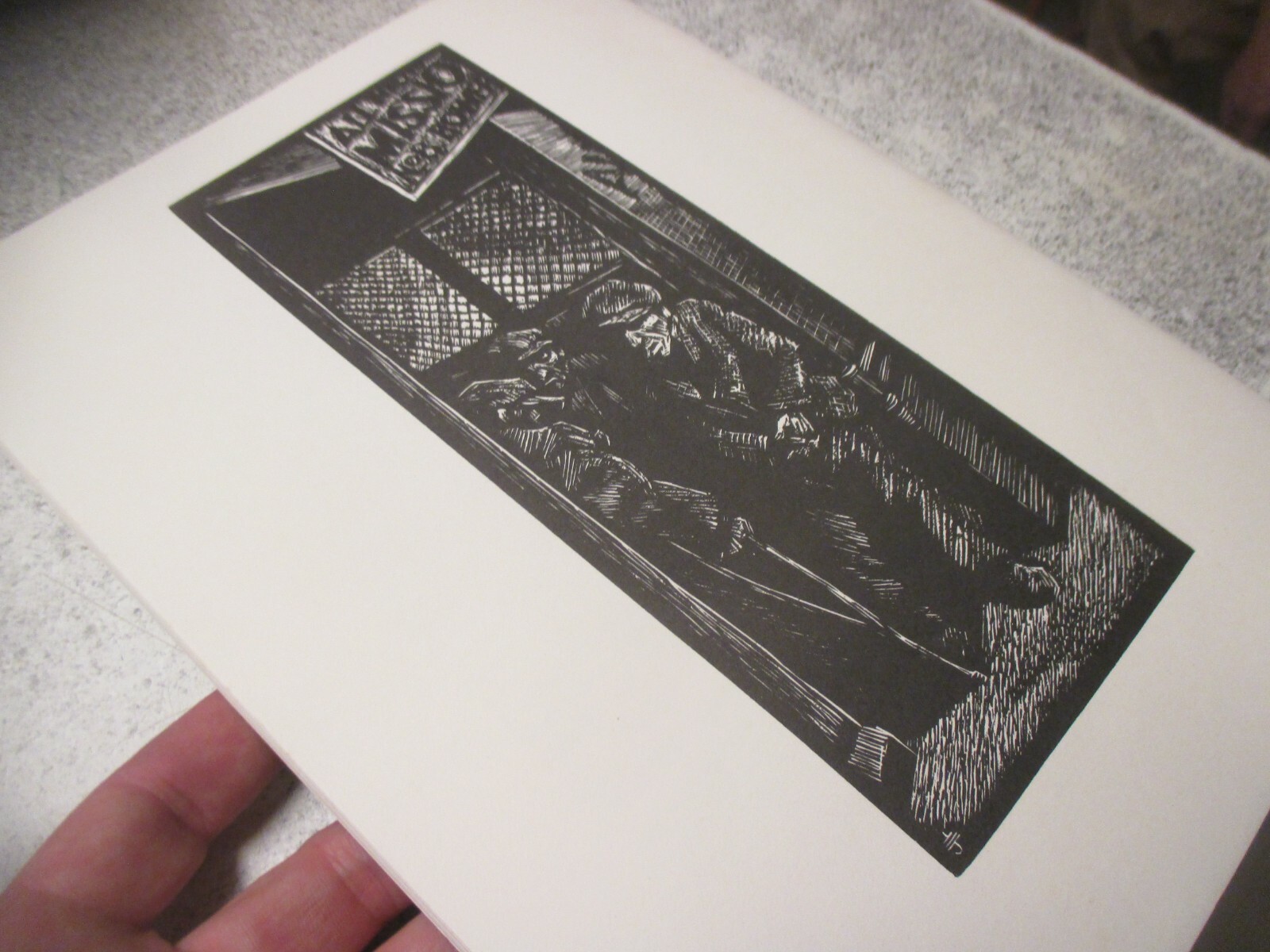 Eli Jacobs Linoleum Block Print Catalog Mary Ryan Gallery 1986 art reference