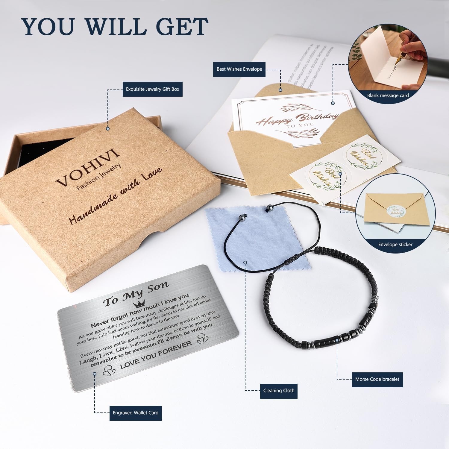 Stylish Handcrafted ‘I LOVE YOU’ Bracelet for Teens – Perfect Keepsake Gift