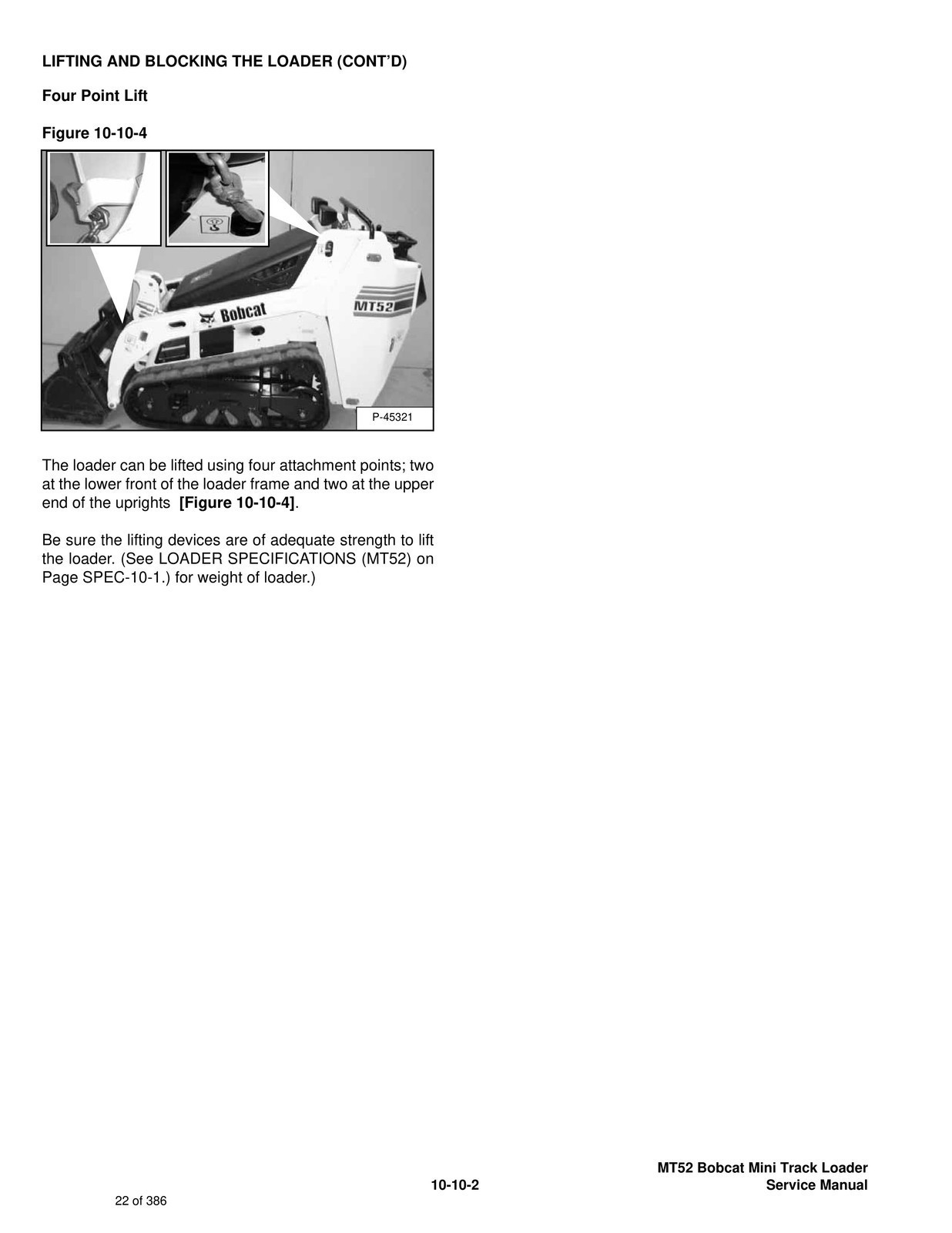 BOBCAT MT52 Mini Track Loader Service Manual SN 523611001 Up 2006, FOLDOUTS