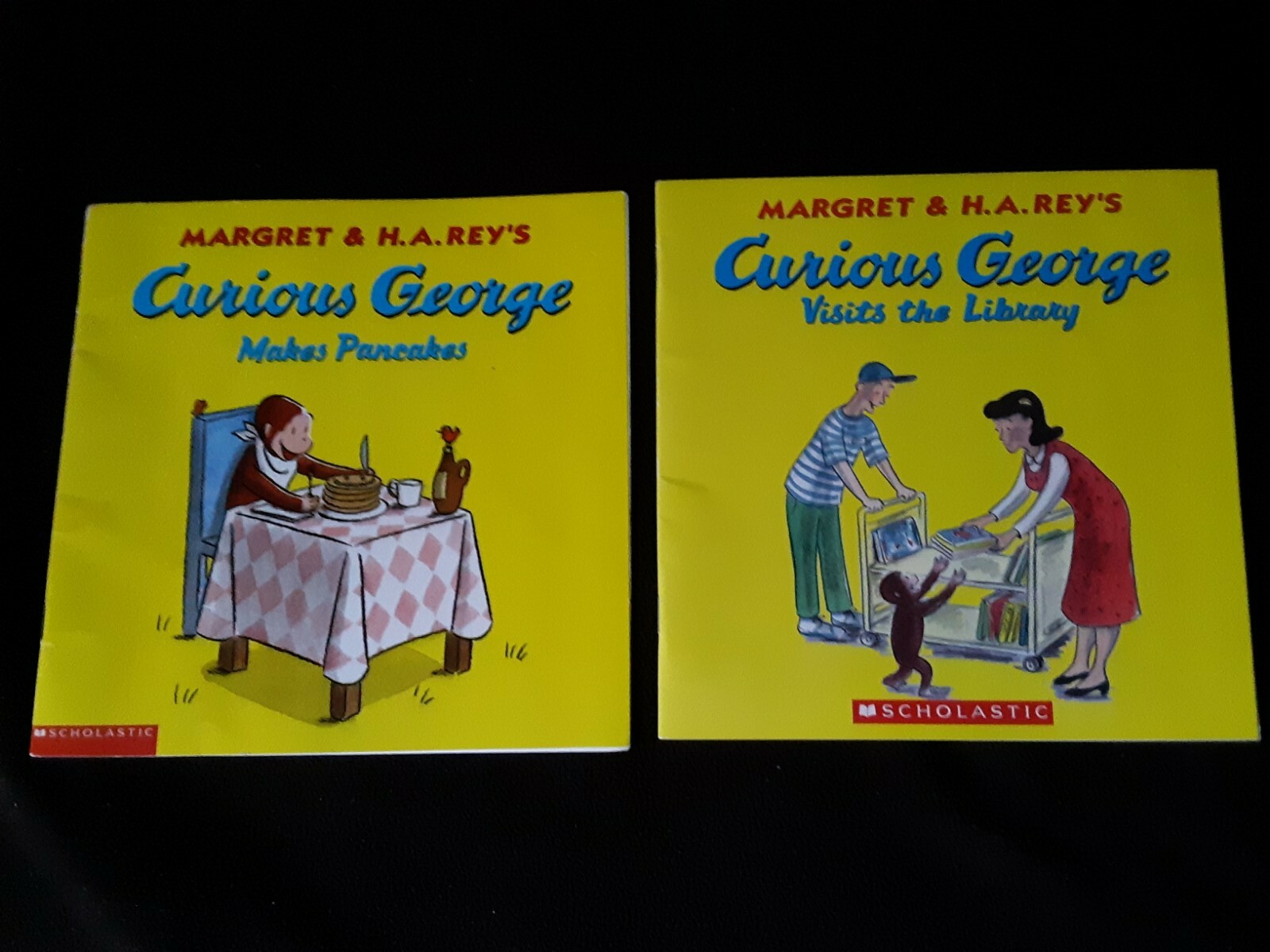 3 Curious George Paper back Books. Slightly used. 2 *24 pages & 1*48 pages Books