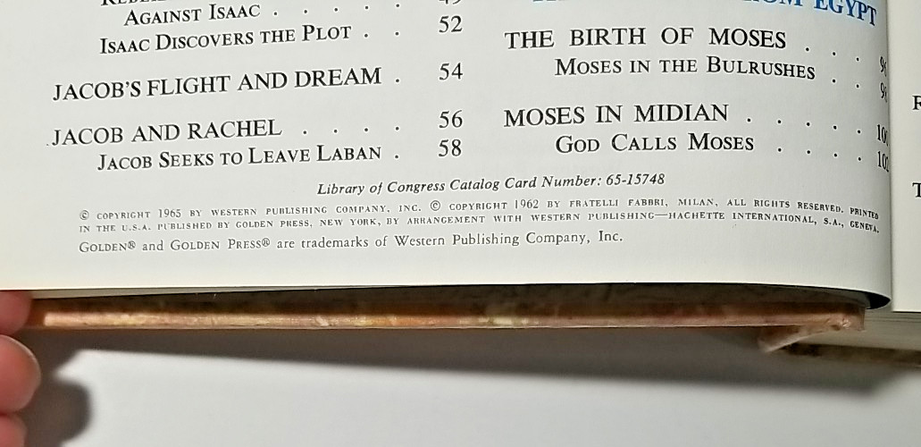 THE CHILDREN’S BIBLE Hardcover Golden Press Illustrated Stories 1965