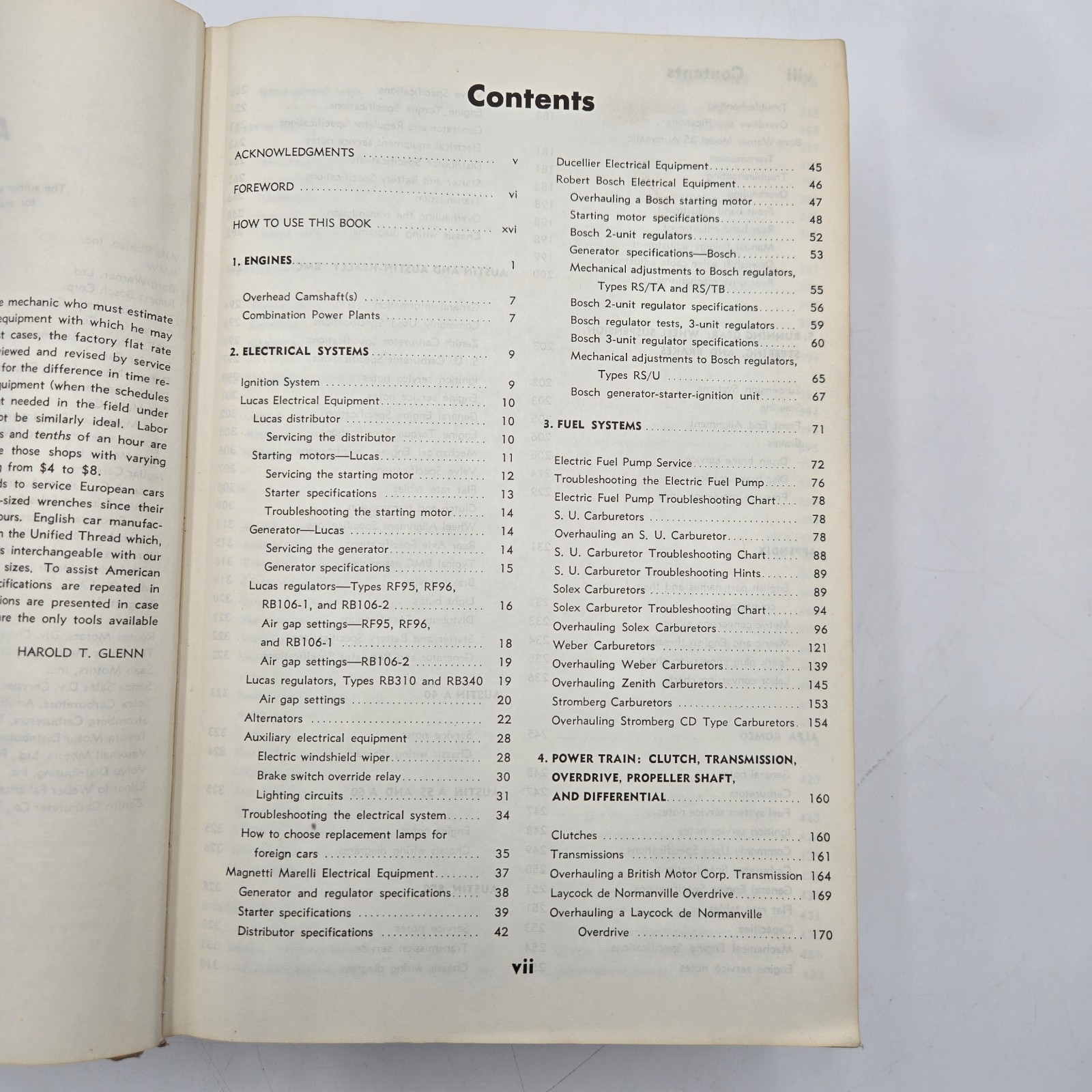 Glenn’s Foreign Car Repair Manual – Chilton Books – Hardcover 1,280 Pages