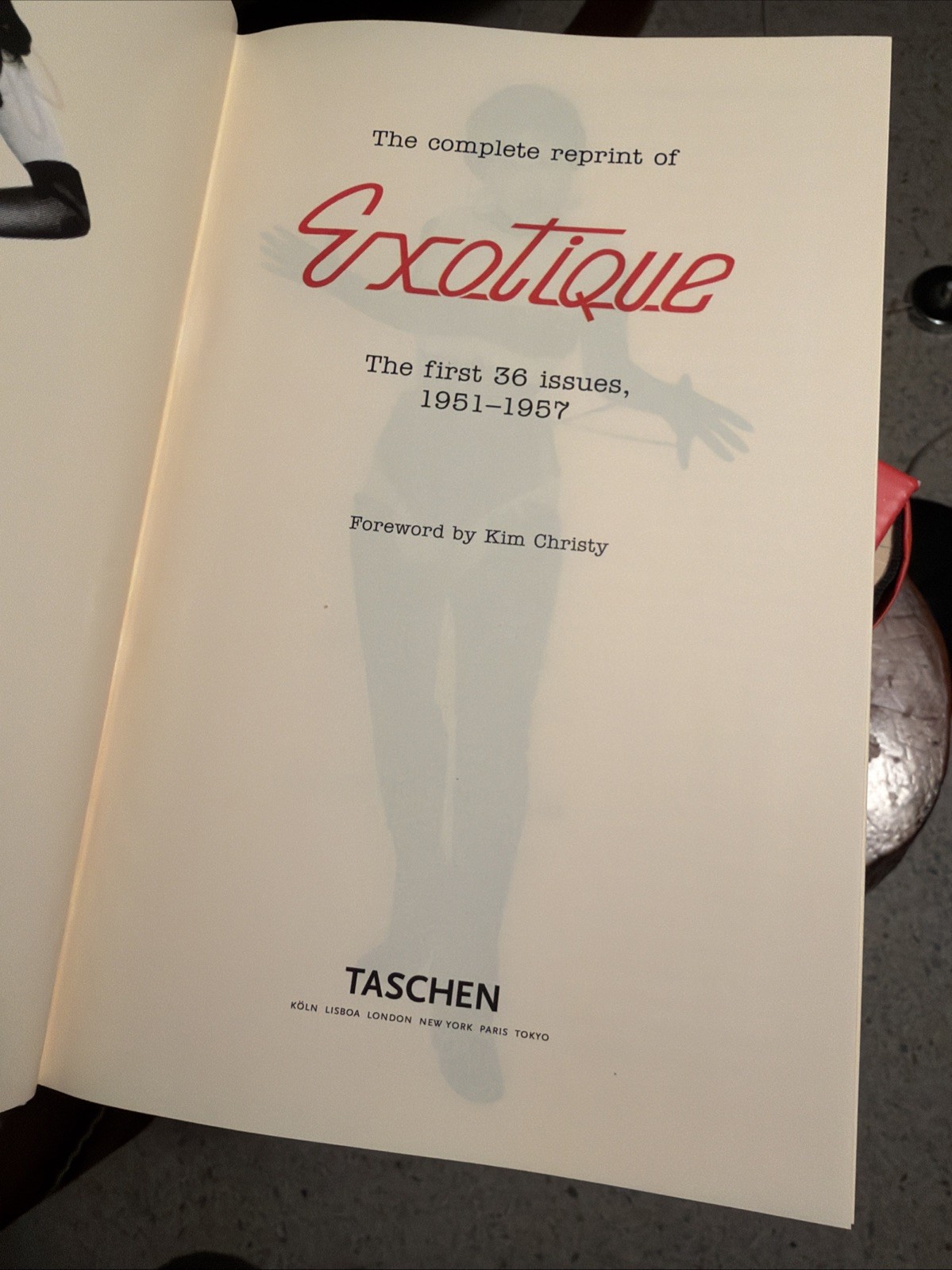 Exotique By Kini Christy 1998 Betty Page Taschen HC Trilogy Set Books Stanton