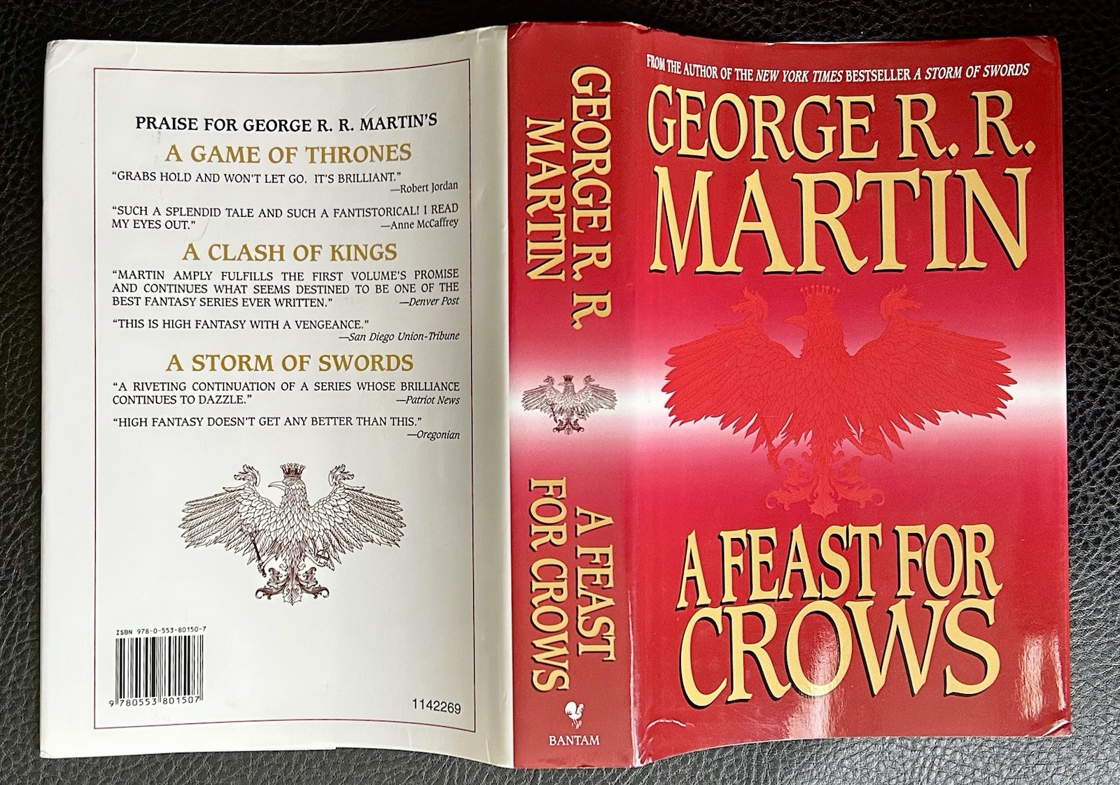 A Feast for Crows George R R Martin Book Club Edition BCE Game Of Thrones 2005