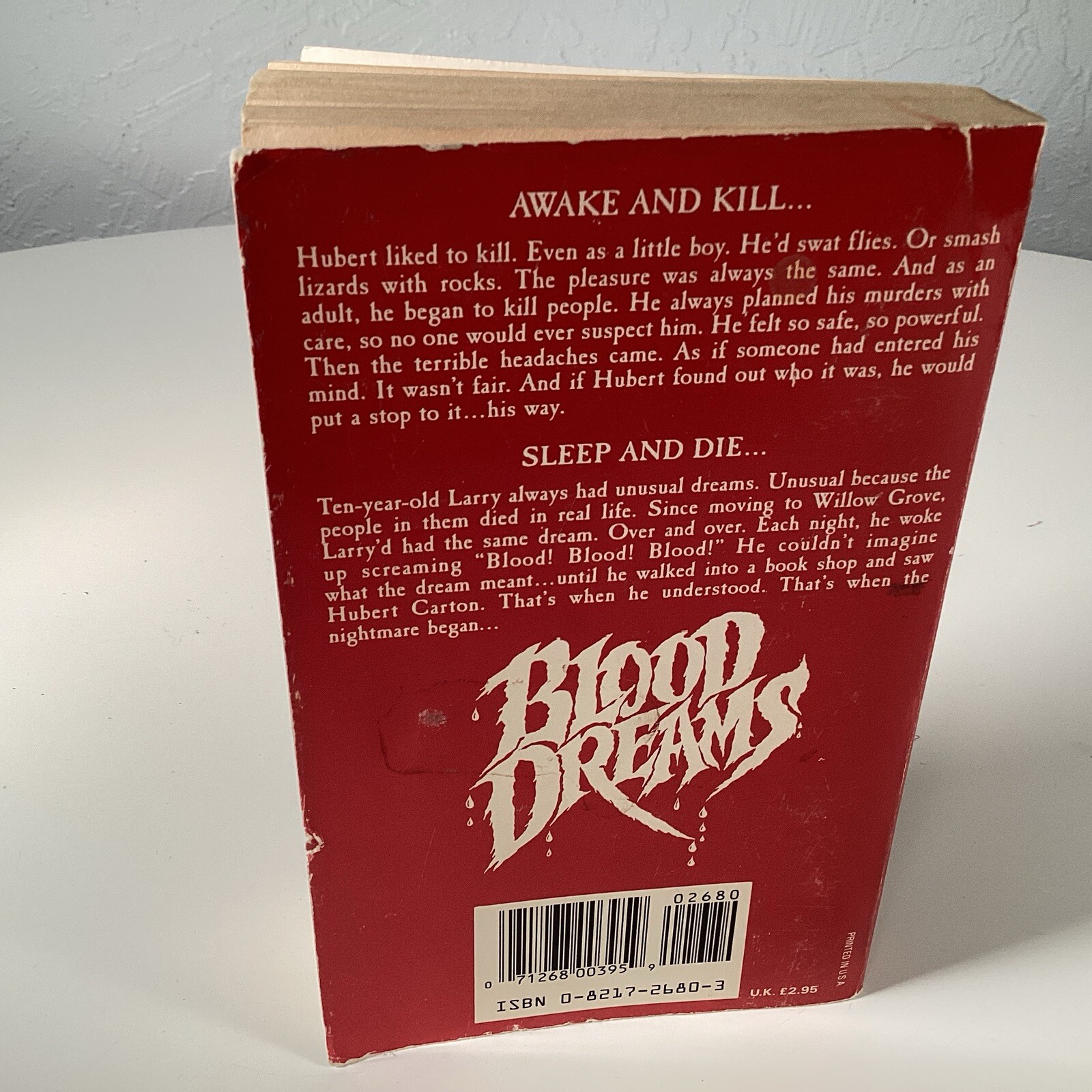 Blood Dreams By Jack Maclane (Paperback, 1989) Vintage PB Horror 1st Print Rare