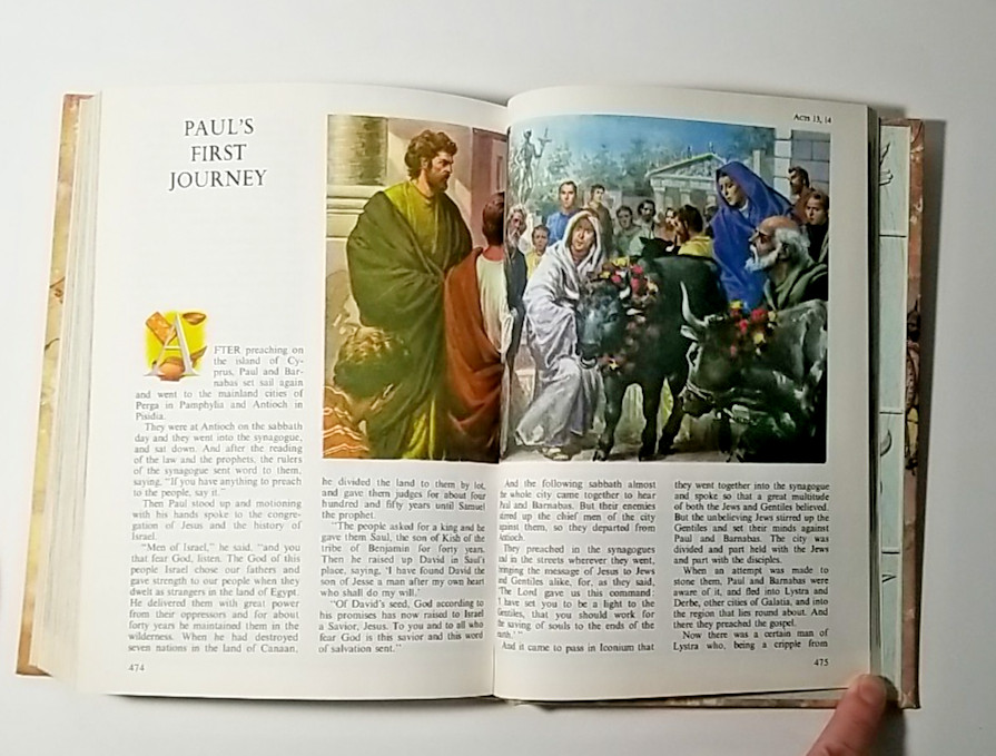 THE CHILDREN’S BIBLE Hardcover Golden Press Illustrated Stories 1965