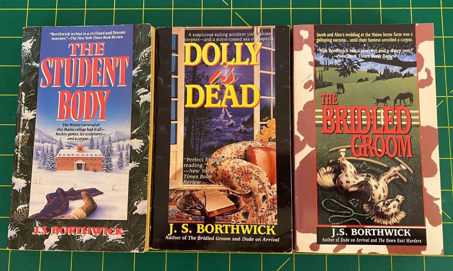 J. S. Borthwick – lot of 3 paperback books – MAINE
