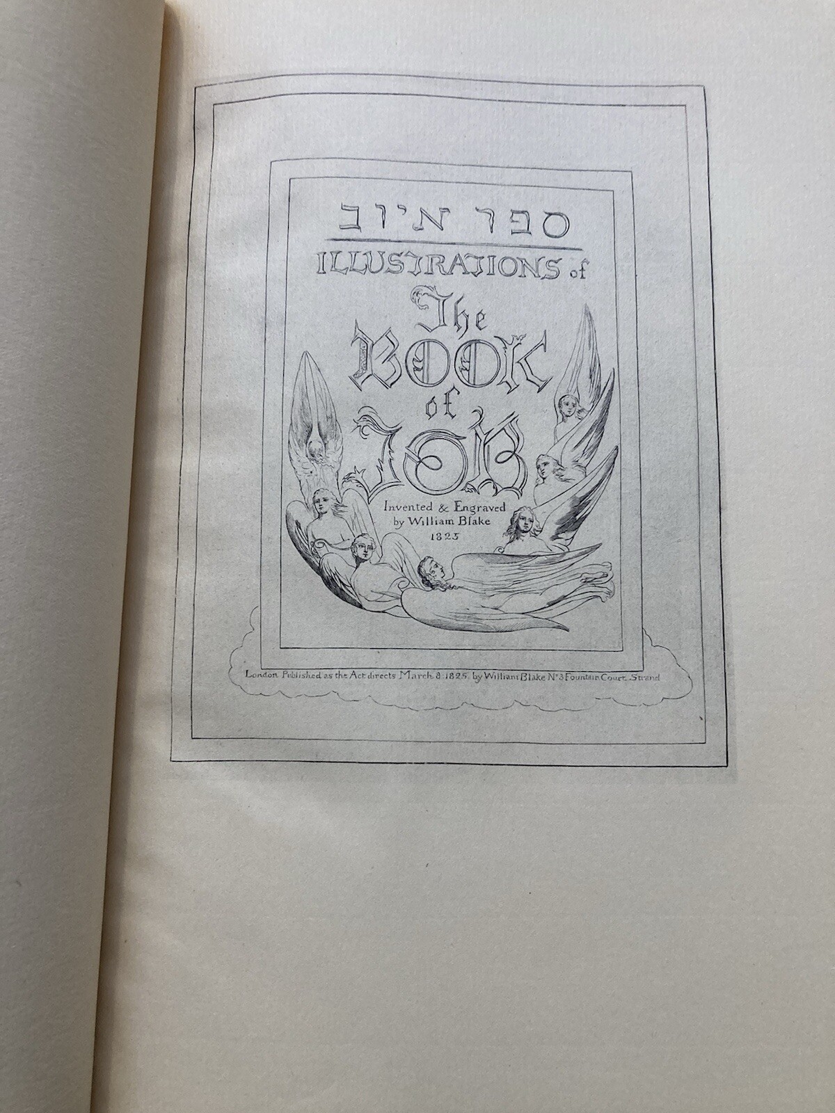 WILLIAM BLAKE THE BOOK OF JOB 22 ENGRAVINGS LETTERPRESS 1927 ART RELIGION BIBLE