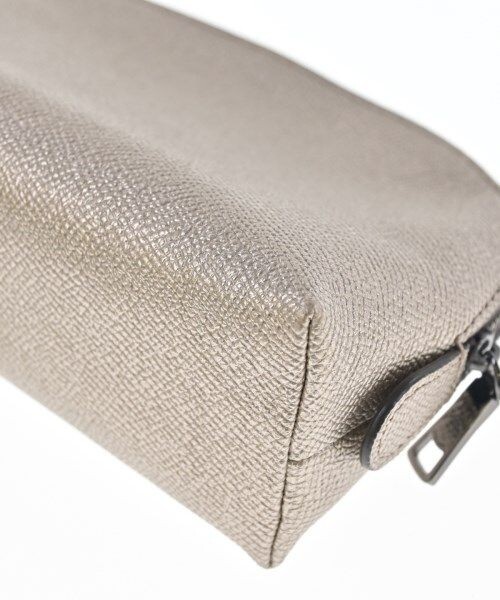 Coach Gold Leather Zip Pouch Women 7in x 4.3in x 2.4in Auth