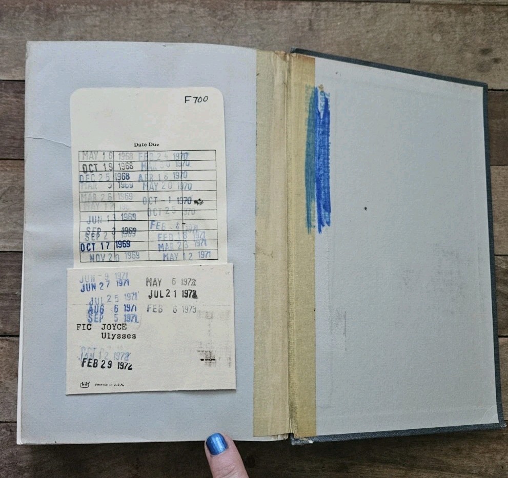 1961. Ulysses by James Joyce | Corrected Edition HC by Random House Ex-Library